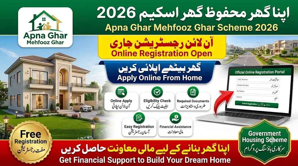Apna Ghar Mehfooz Ghar Program Online Registration 2026